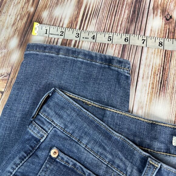 Levi's BOYFRIEND Womens Sz 30 Blue Mid Rise Crop Capri Jeans Denim Pants 32x26.5 - Picture 5 of 11